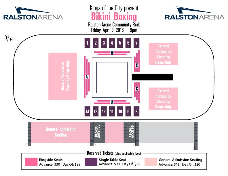 Forum Boxing Seating Chart